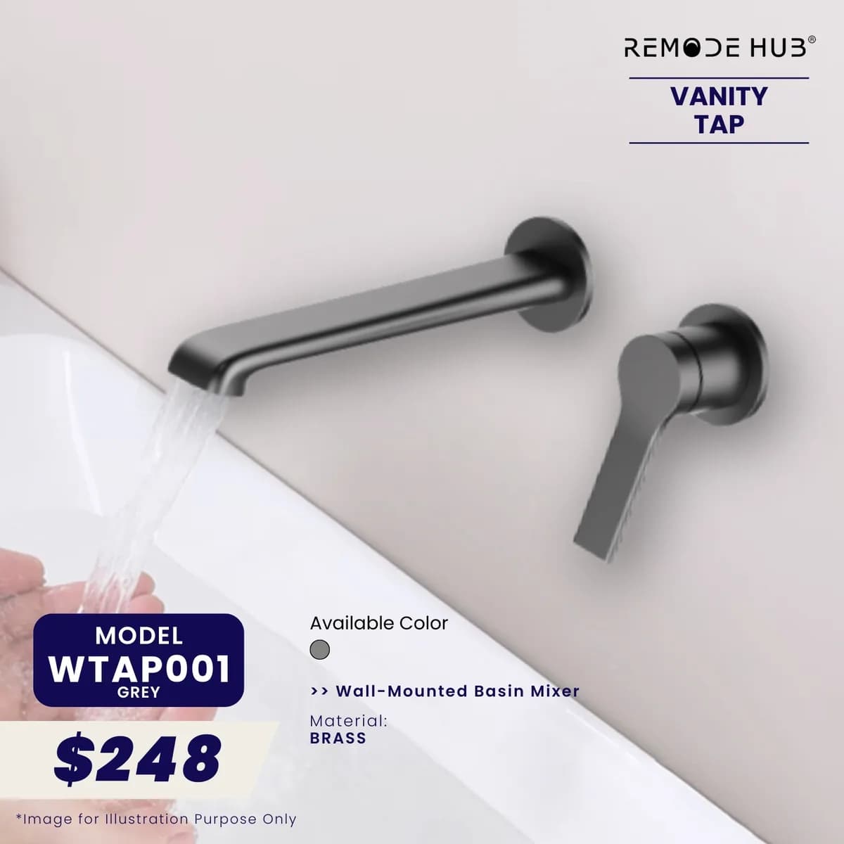 Remode Hub Vanity Tap