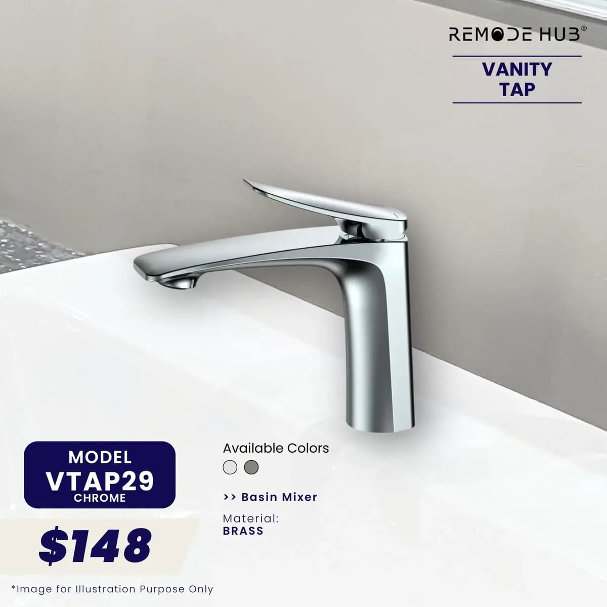 Remode Hub Vanity Tap