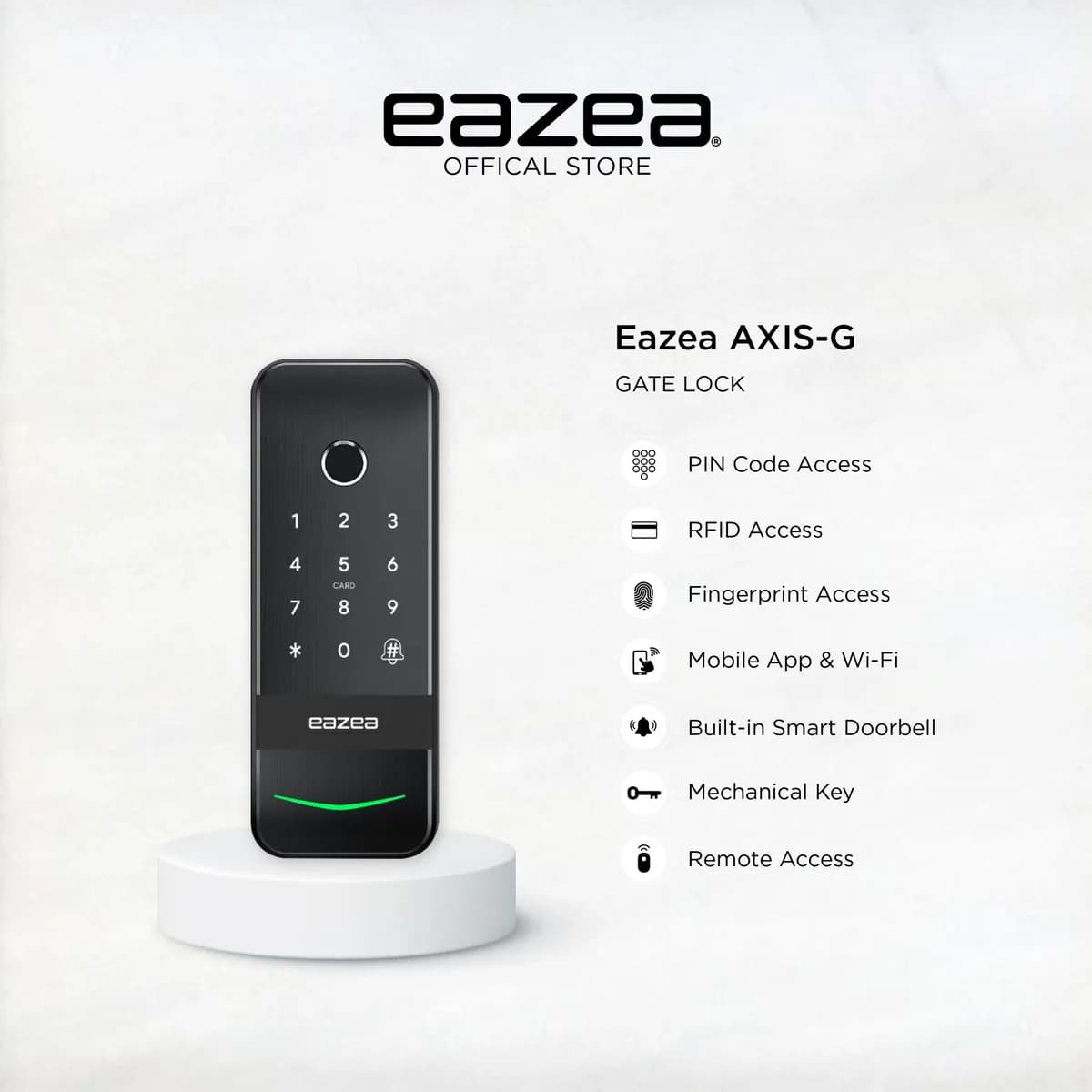 Eazea AXIS-G Smart Gate Lock
