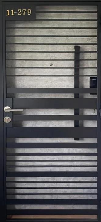 Mild Steel Gates Mild Steel Gate G-003 - Horizontal Slats (Spaced) (3 x 7 ft | 0.91 x 2.13 m) - Single Leaf