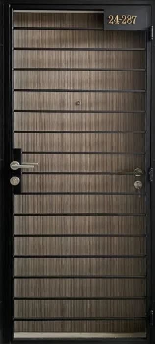 Mild Steel Gates Mild Steel Gate G-004 - Asymmetric Grid (3 x 7 ft | 0.91 x 2.13 m) - Single Leaf