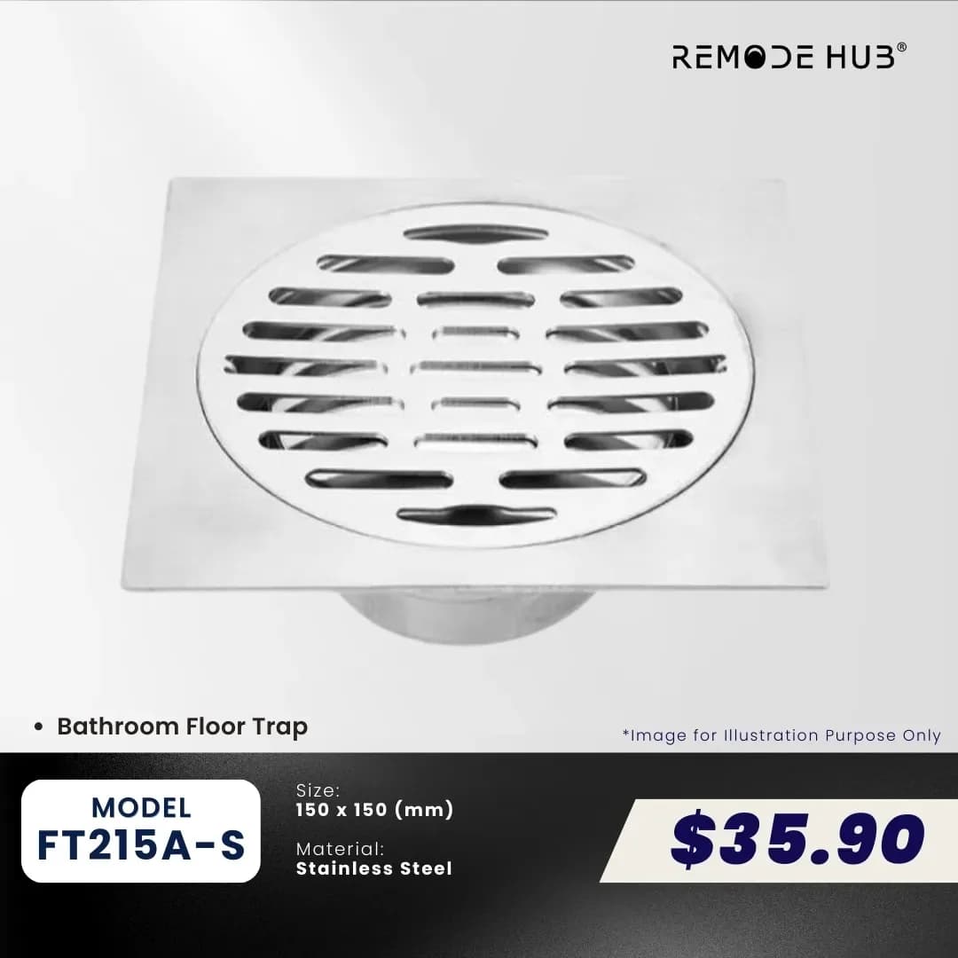 Remode Hub Copper Floor Trap FT215A-S