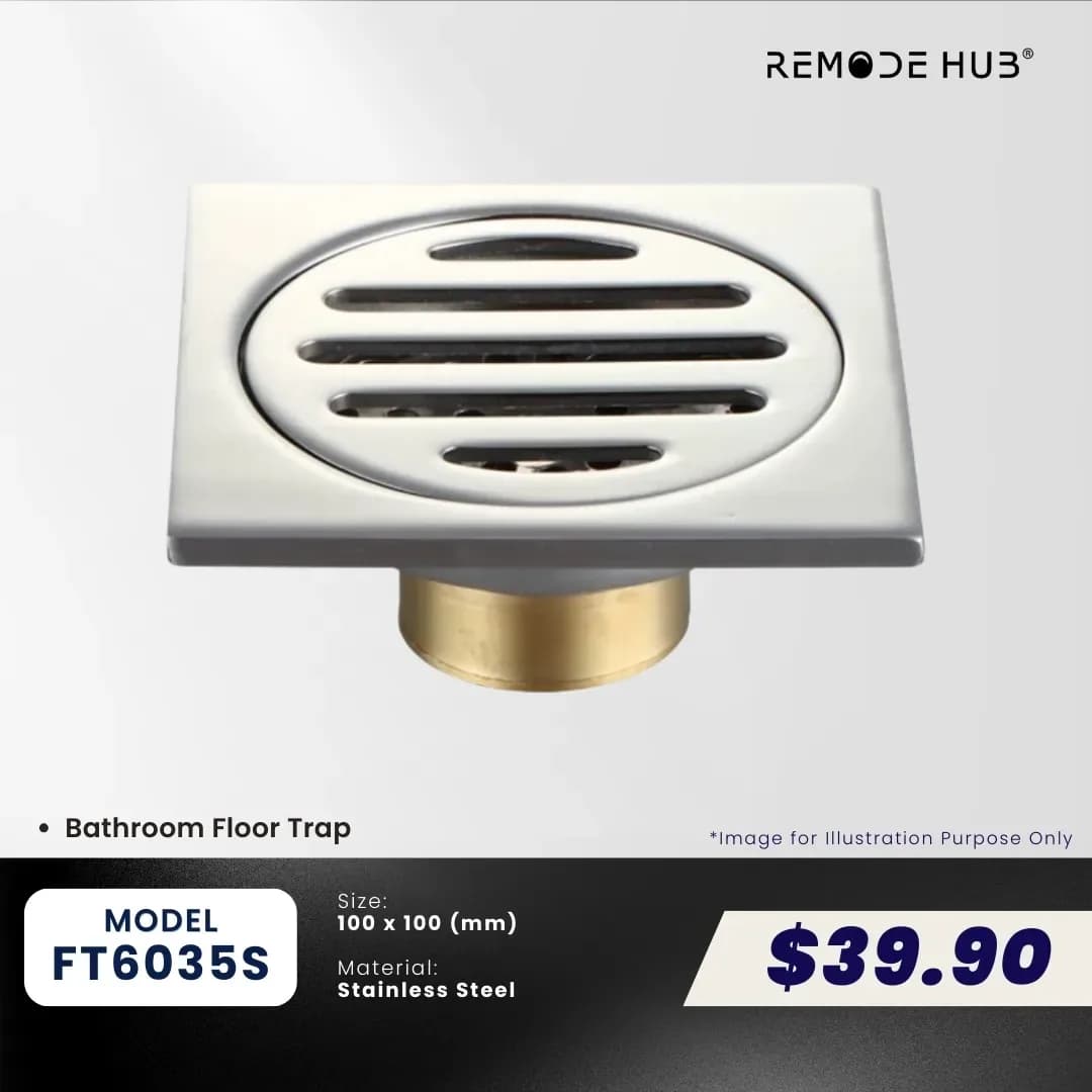 Remode Hub Copper Floor Trap FT6035S