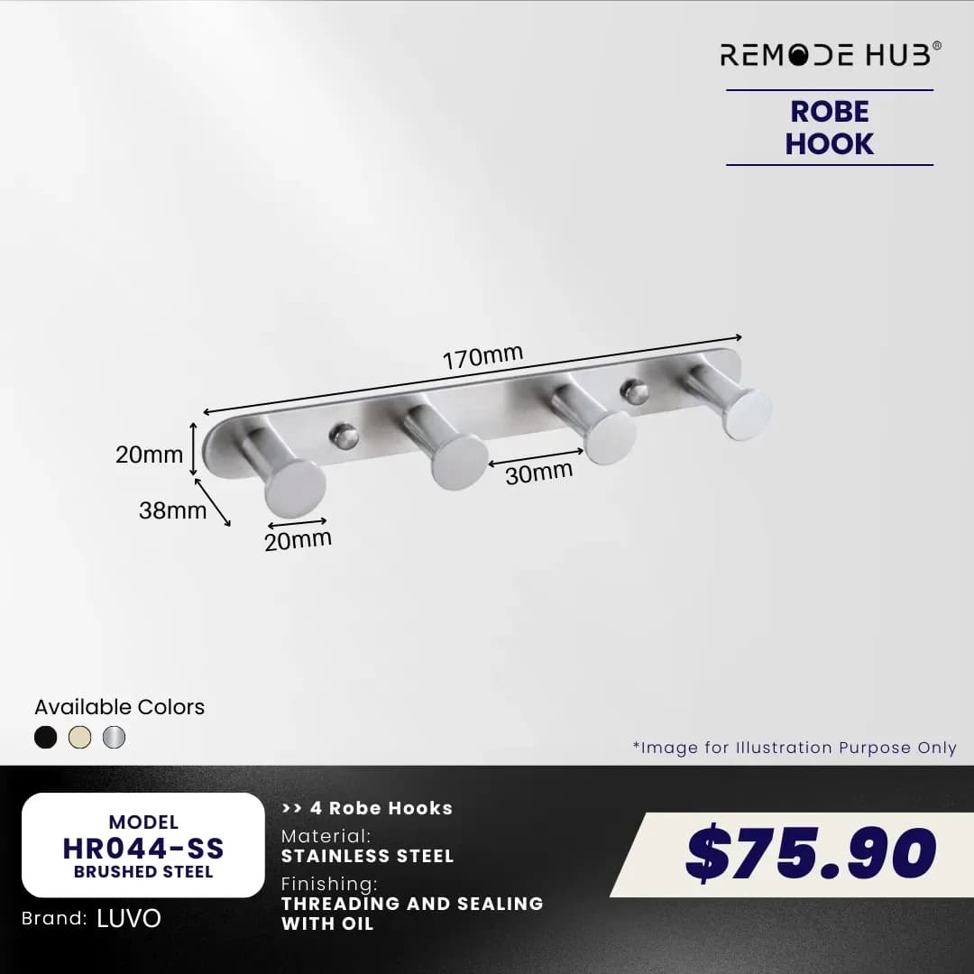 Remode Hub Hook Rack HR044-SS
