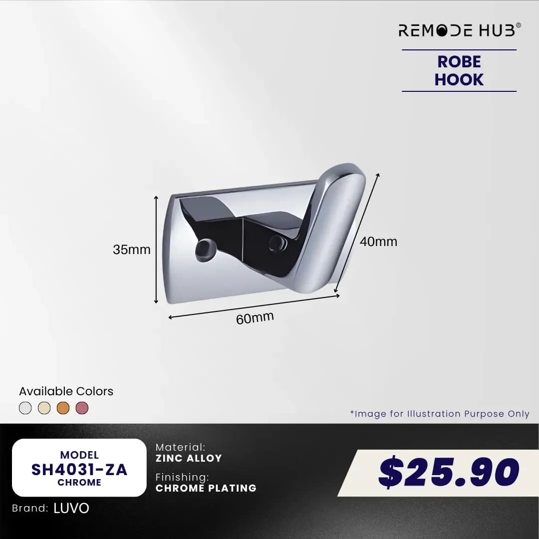 Remode Hub Single Robe Hook SH4031-ZA