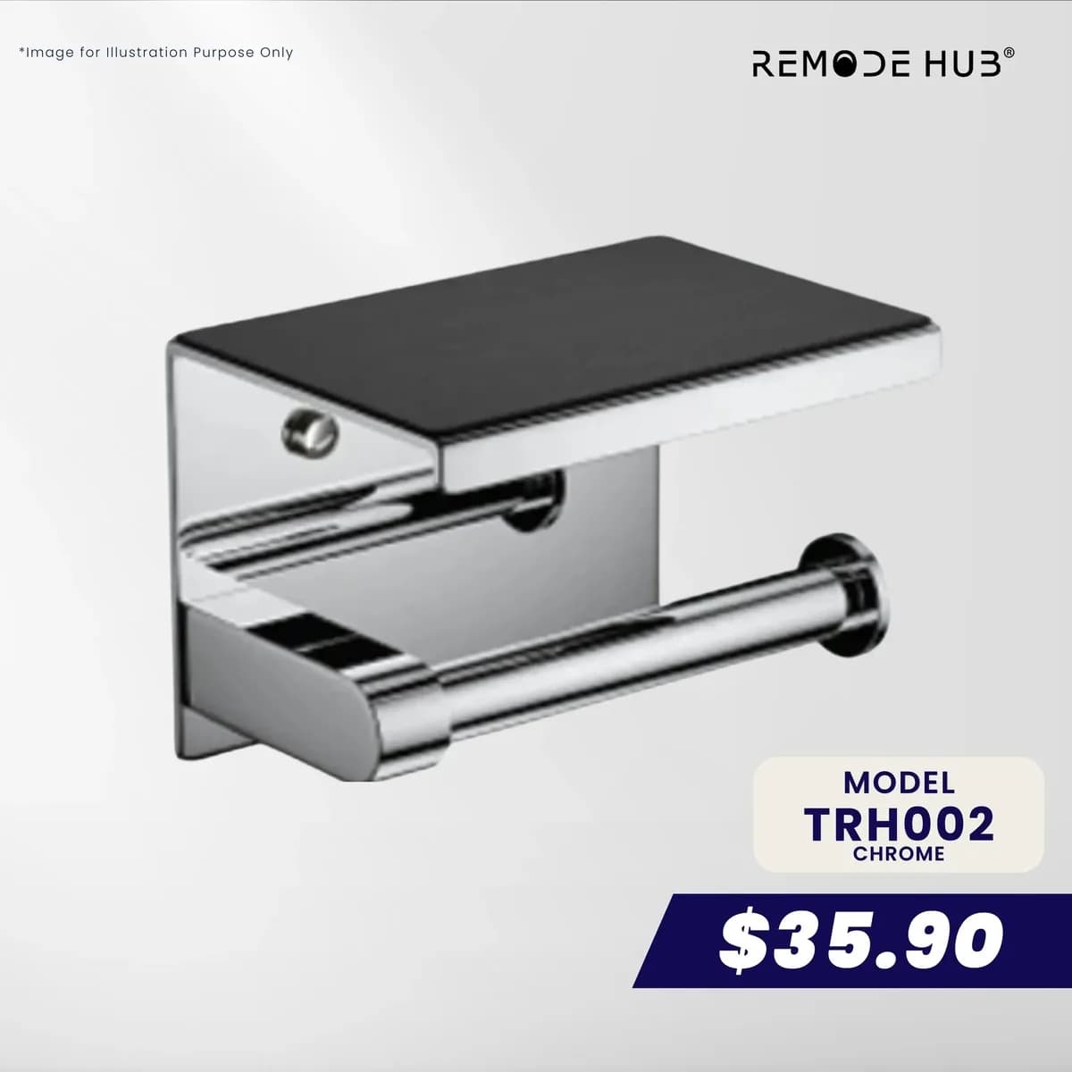 Remode Hub Toilet Roll Holder TRH002
