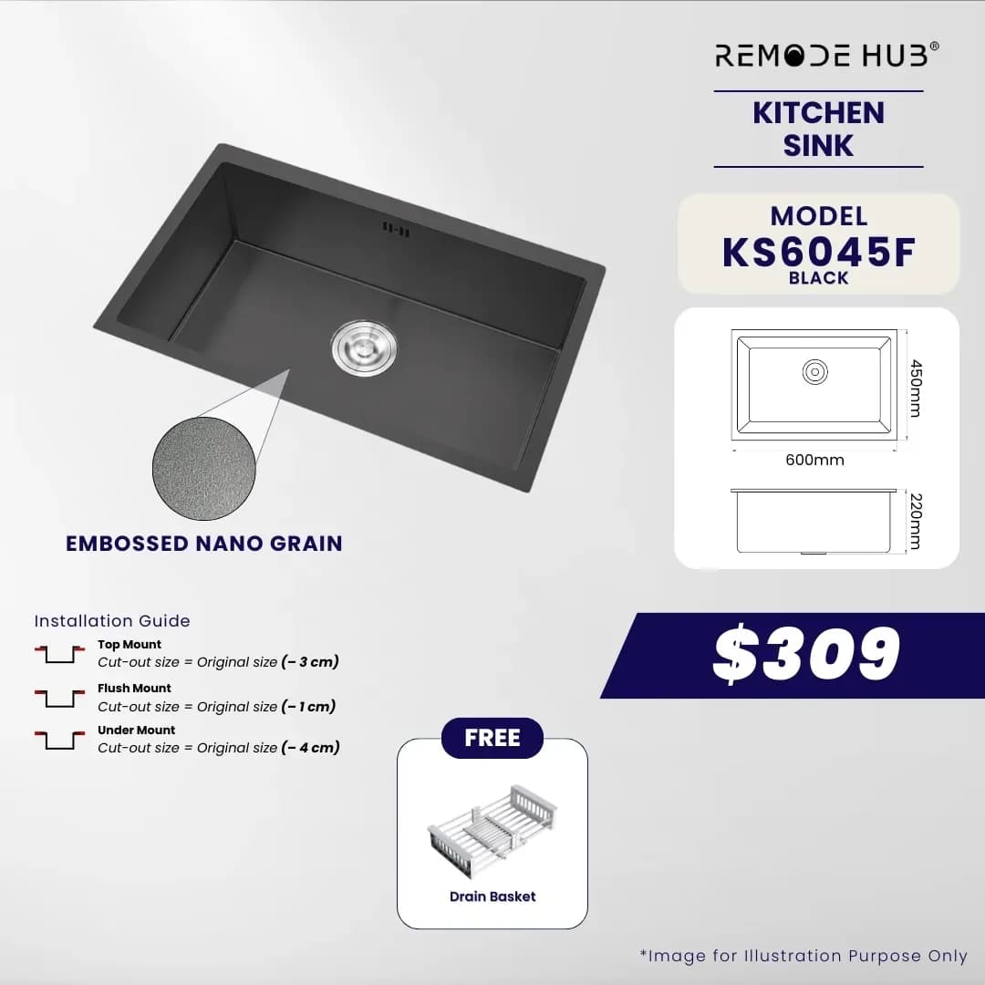 Remode Hub Kitchen Sink KS6045F