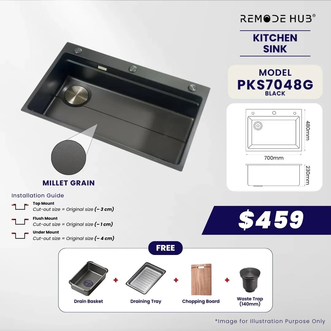 Remode Hub Kitchen Sink PKS7048G