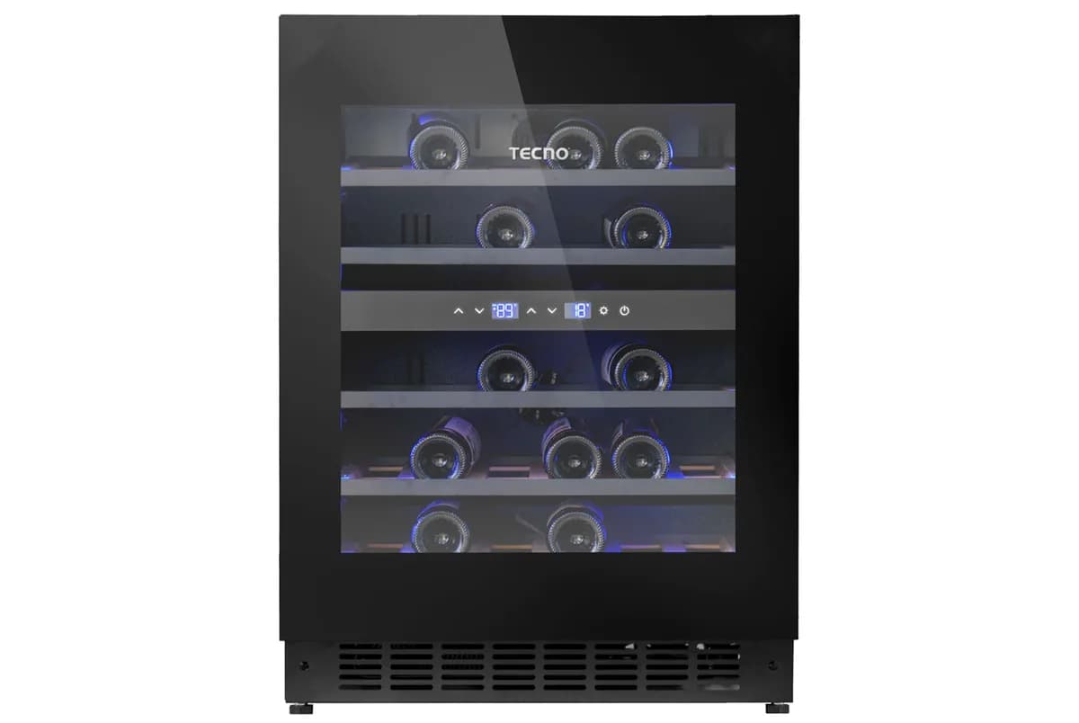 Tecno 34-Bottle Full Black Wine Chiller SH34D