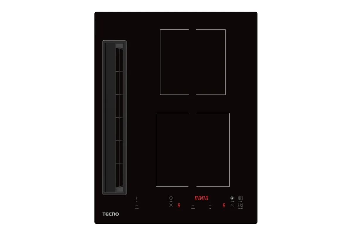 Tecno 2-Zone 40cm Induction Hob with Integrated Plasma Hood TIR-3820-PS