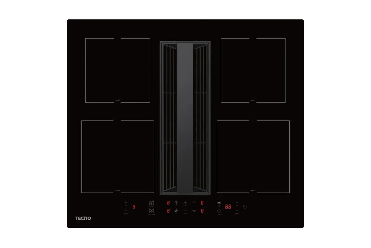 Tecno 4-Zone 60cm Flex Induction Hob with Integrated Plasma Hood TIR-6040-FL