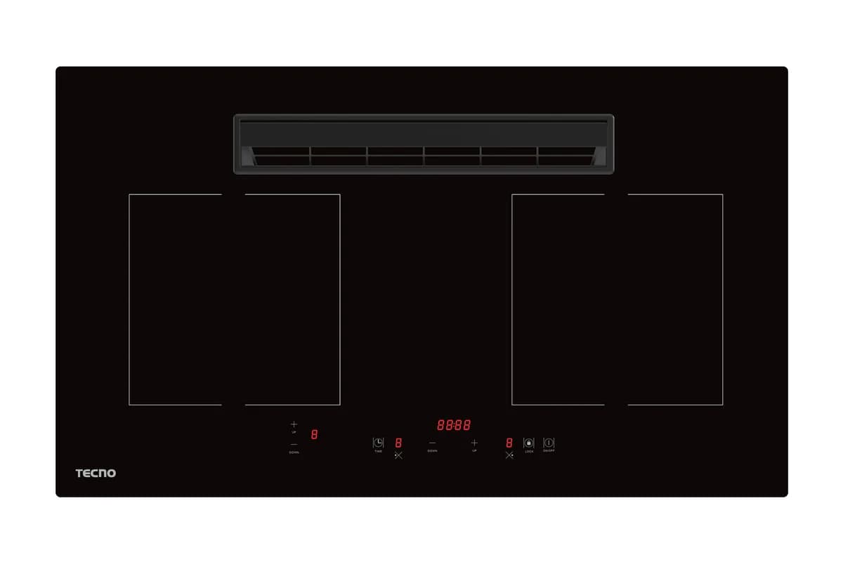 Tecno 4-Zone 73cm Induction Hob with Integrated Plasma Hood TIR-7320-PS