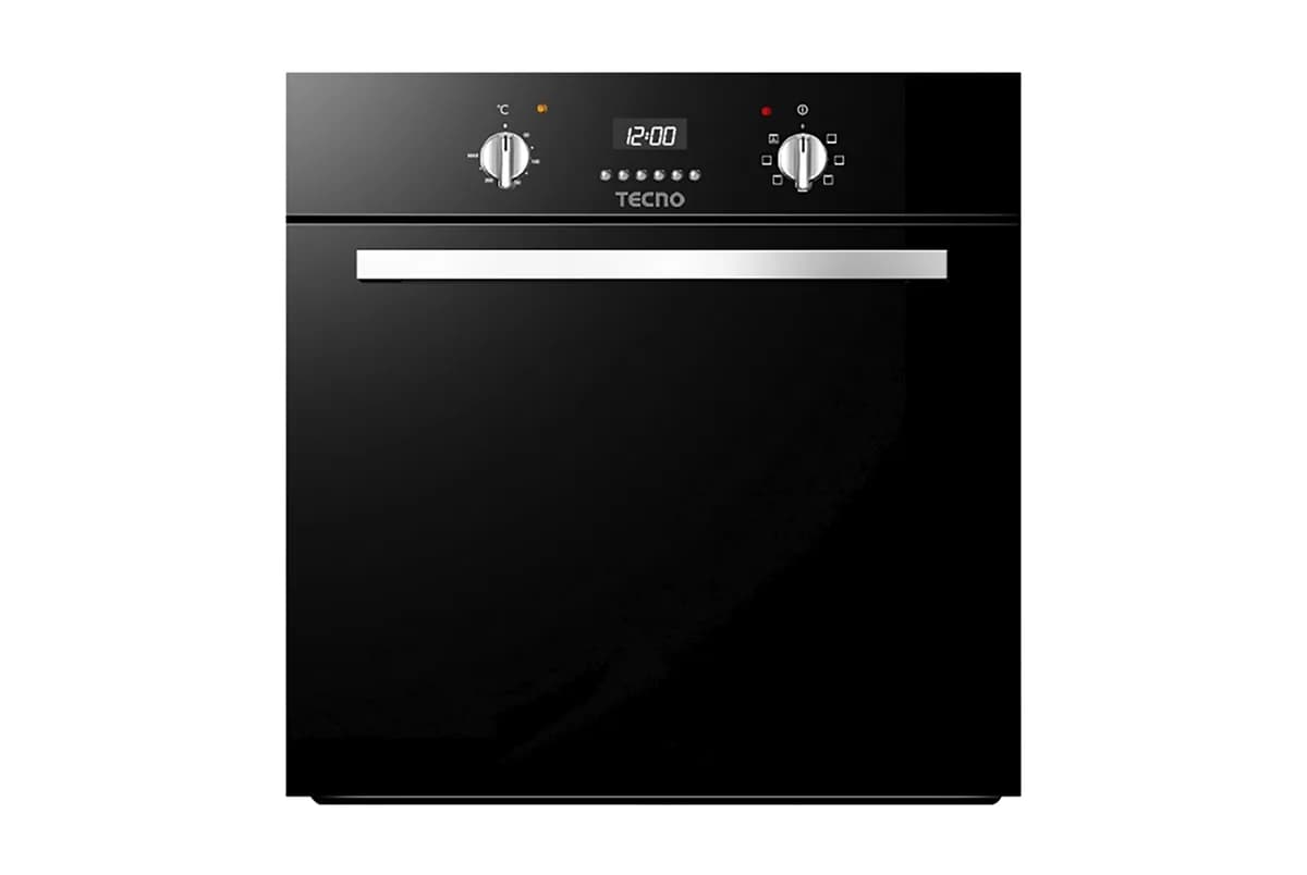 Tecno 58L 7-Function Black Built-In Oven TMO38BK