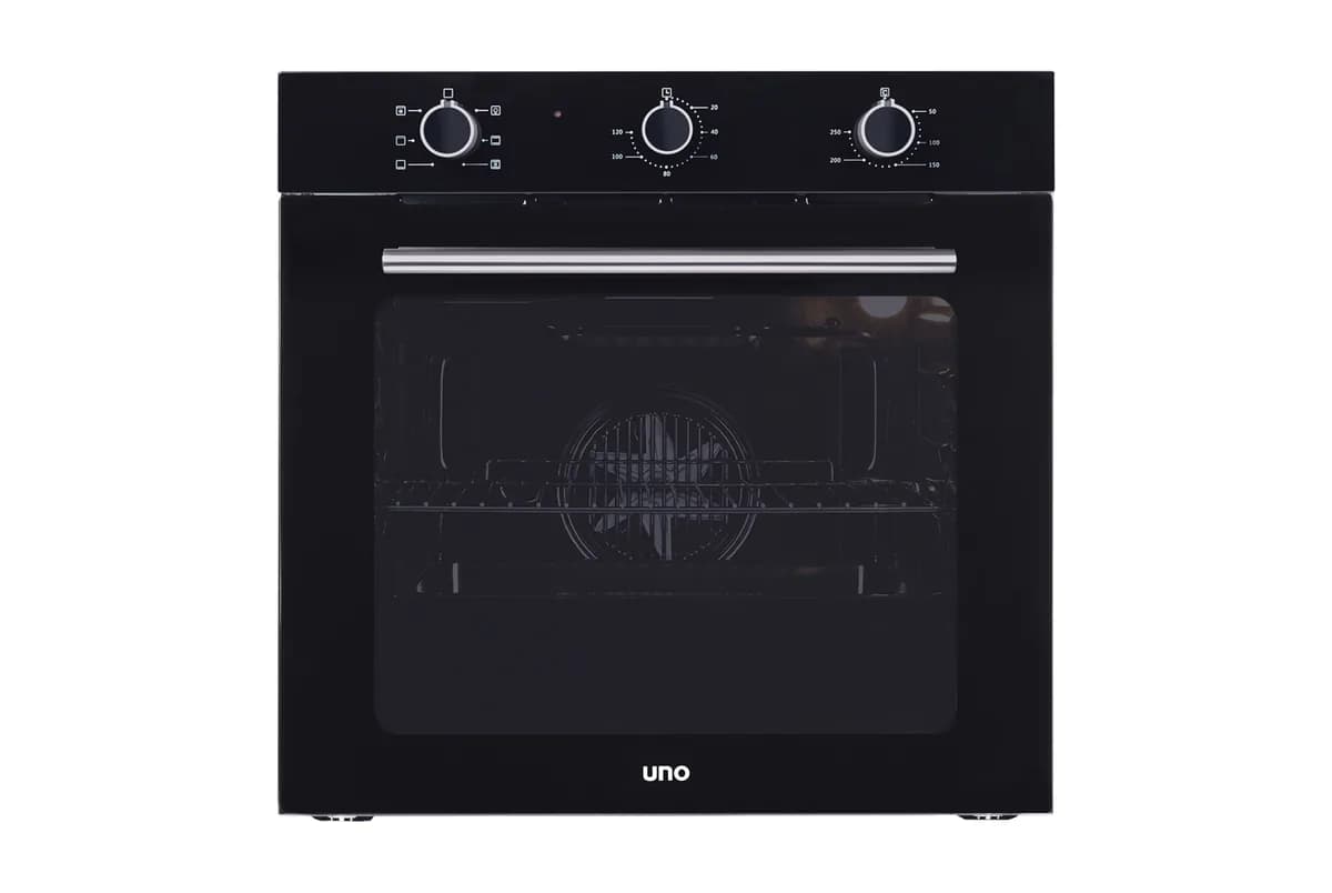 Uno 75L 6-Function Black Built-In Oven UBO675BK