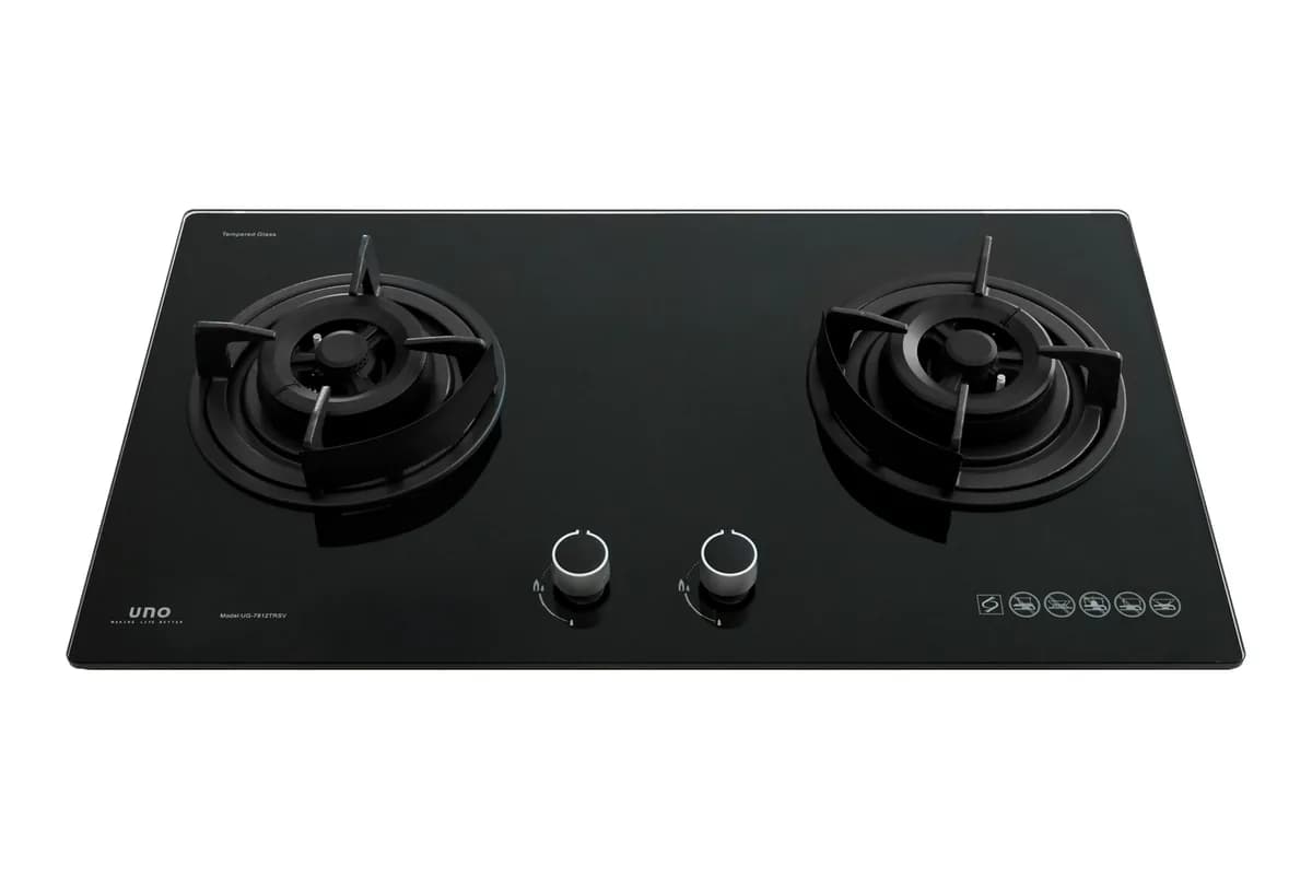 Uno 2-Burner 78cm Tempered Glass Hob UG-7812TRSV