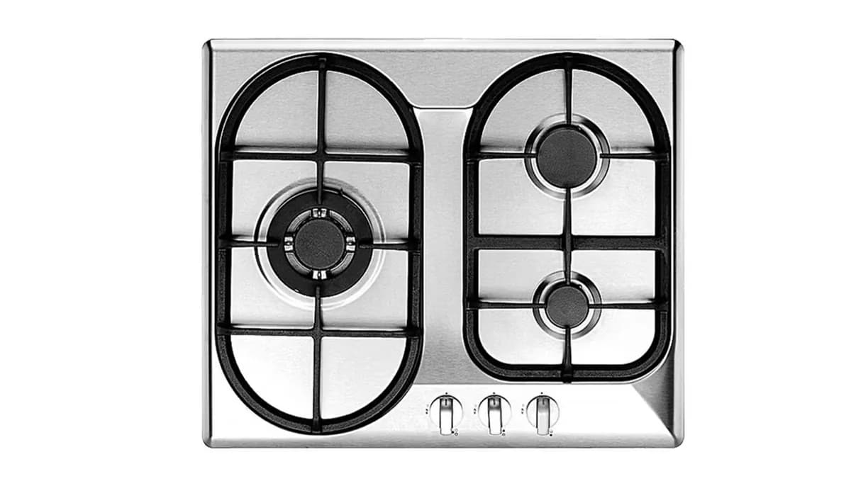 Uno 3-Burner 60cm Stainless Steel Gas Hob UP6300TRSV