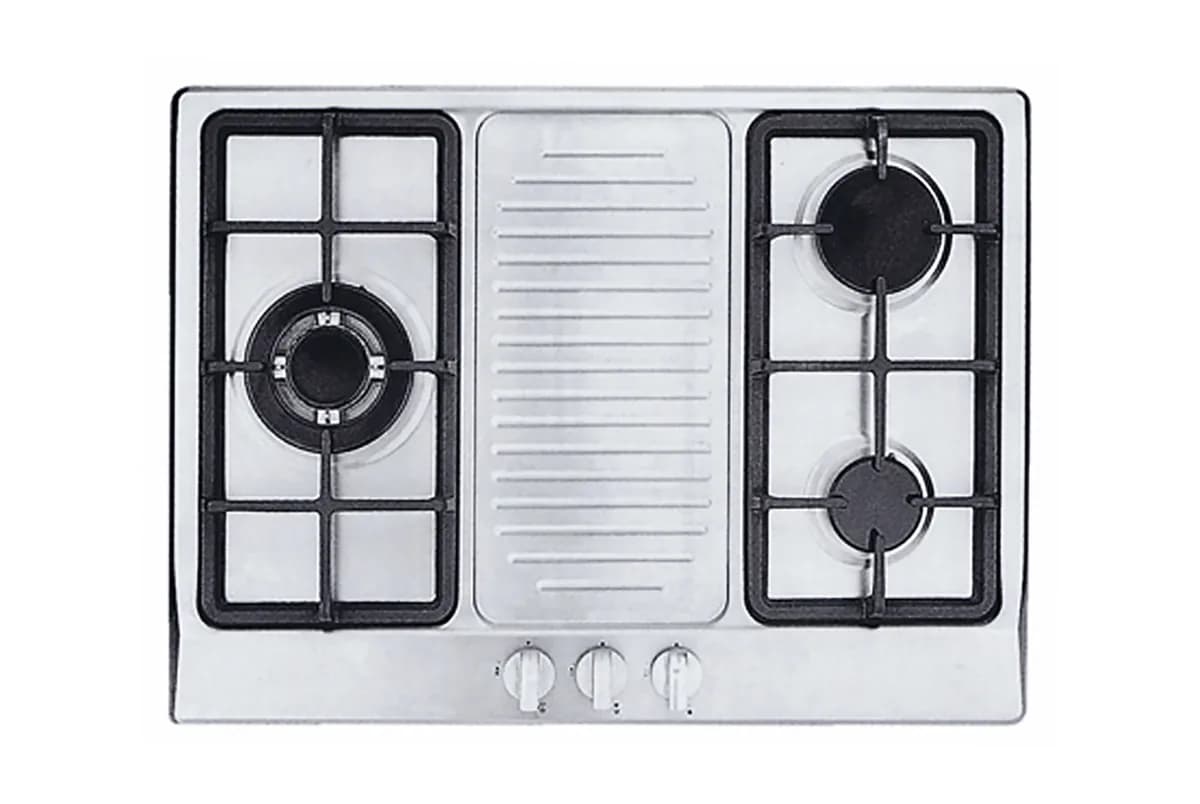 Uno 3-Burner 68cm Stainless Steel Gas Hob UP7038TRSV