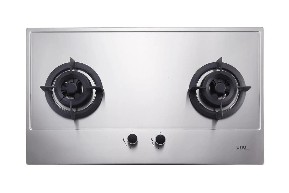 Uno 2-Burner 75cm Stainless Steel Gas Hob US-7902TRSV