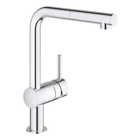 GROHE Minta L-Spout Pull-out Kitchen Mixer Chrome