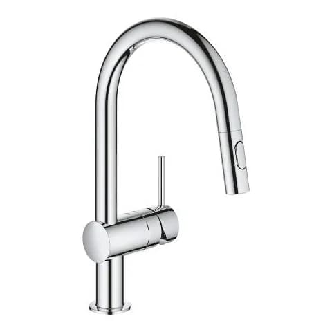 GROHE Minta C-Spout Pull-out Kitchen Mixer Chrome