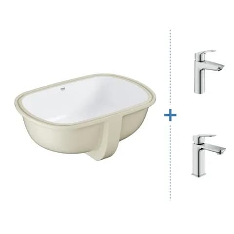 GROHE Eurosmart Undercounter 600 Basin & Basin Mixer Bundle