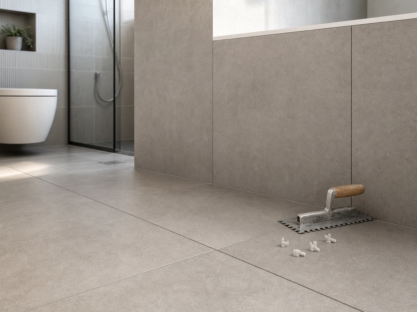Toilet tiling