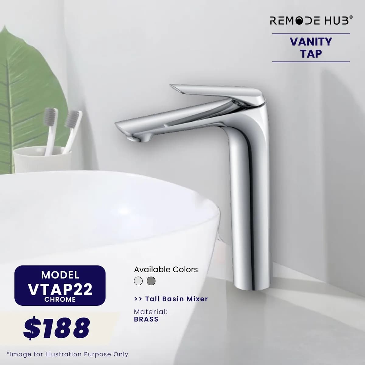 Remode Hub Vanity Tap