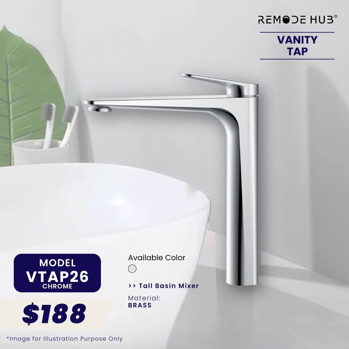 Remode Hub Vanity Tap
