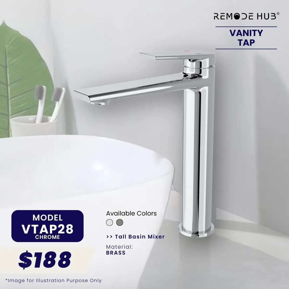 Remode Hub Vanity Tap