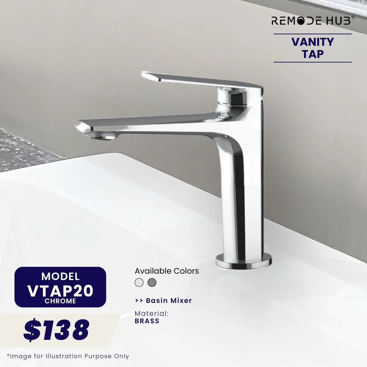 Remode Hub Vanity Tap