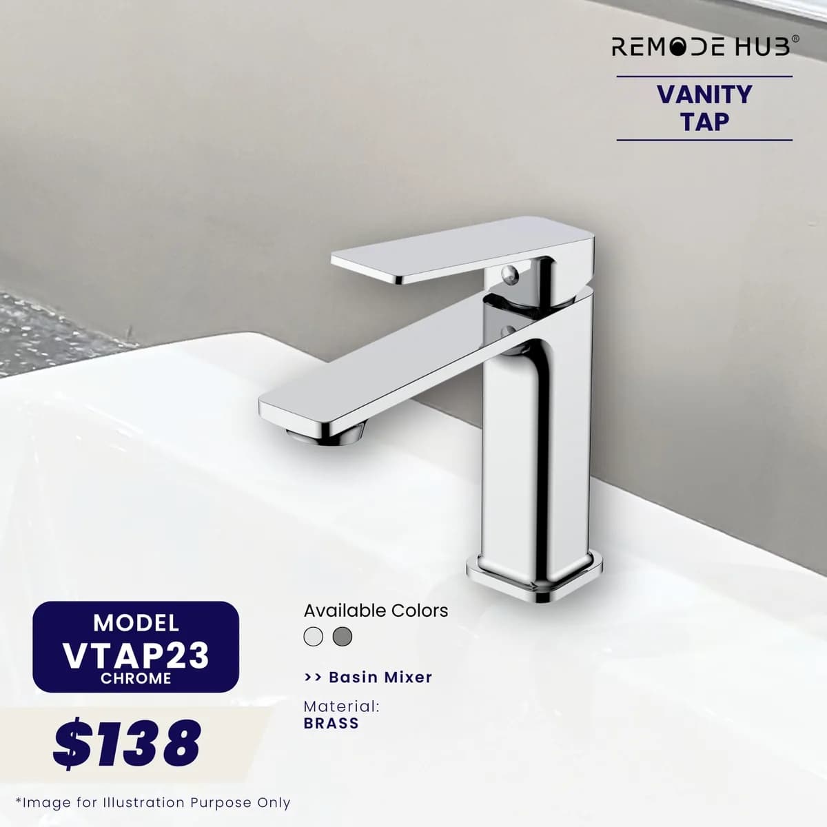 Remode Hub Vanity Tap