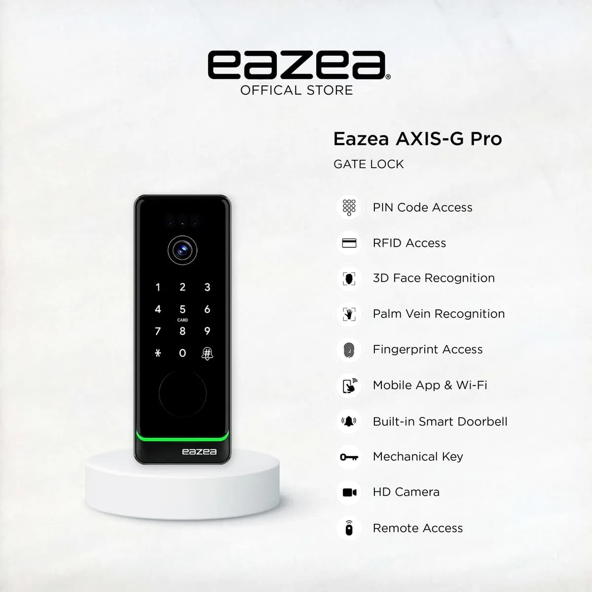 Eazea AXIS-G Pro Smart Gate Lock