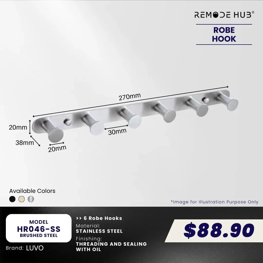 Remode Hub Hook Rack HR046-SS