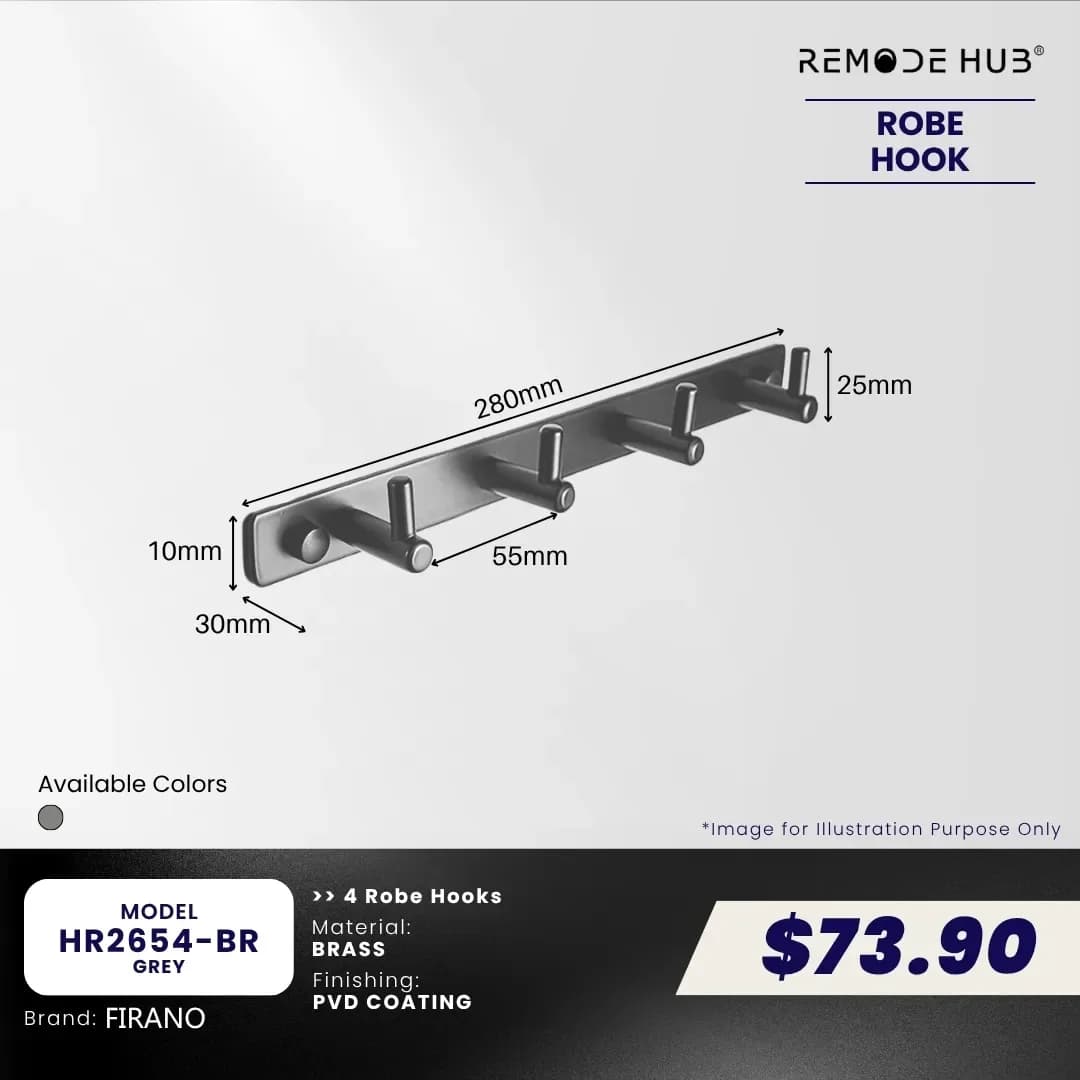 Remode Hub Hook Rack HR2654-BR