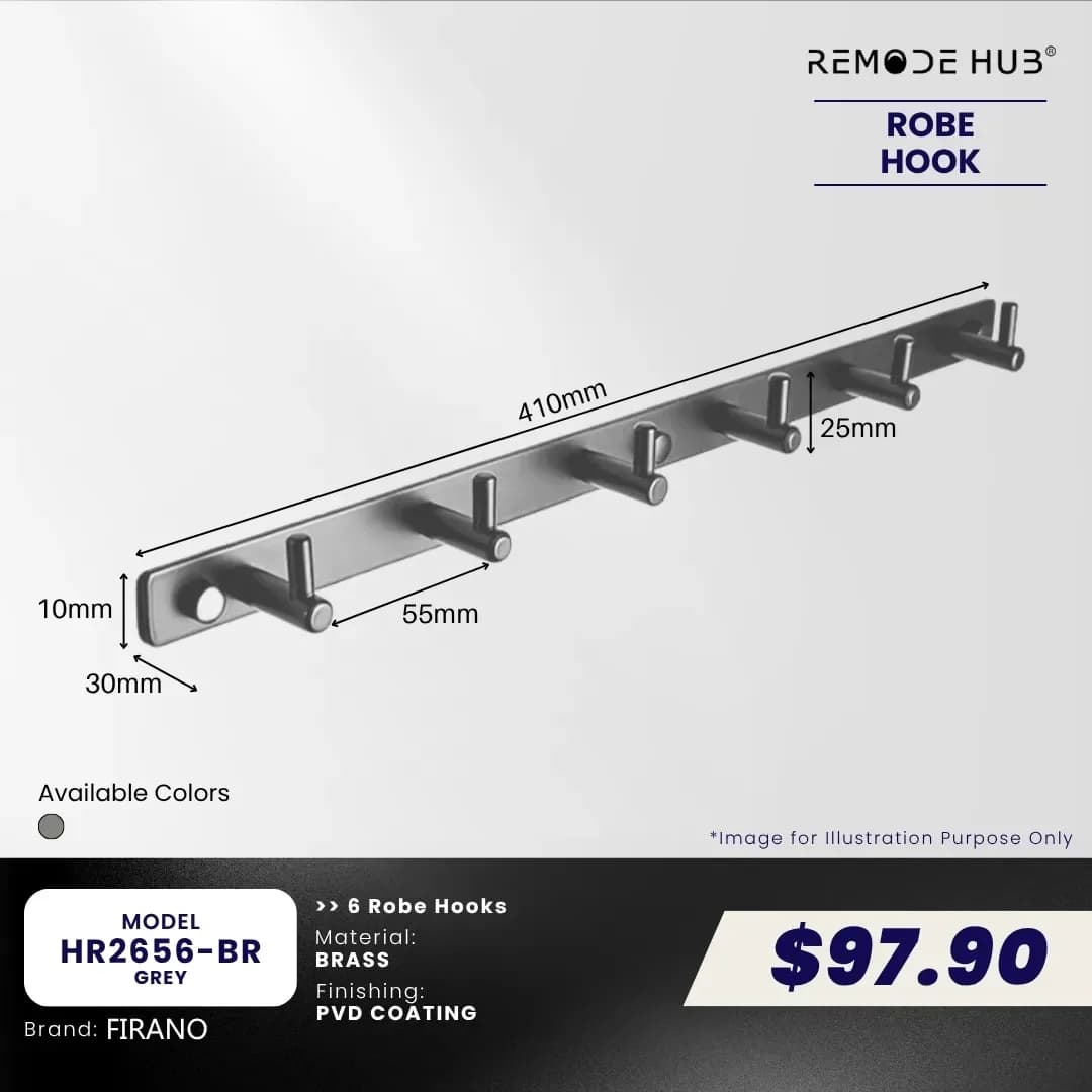 Remode Hub Hook Rack HR2656-BR
