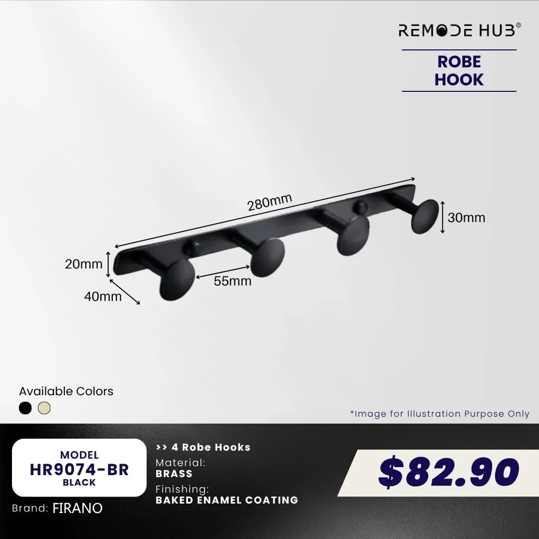 Remode Hub Hook Rack HR9074-BR