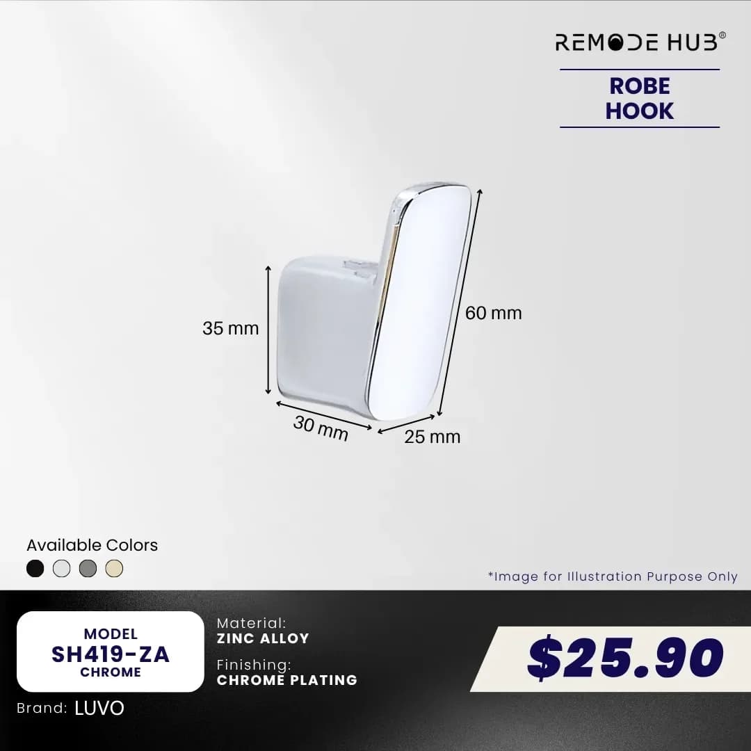 Remode Hub Single Robe Hook SH419-ZA