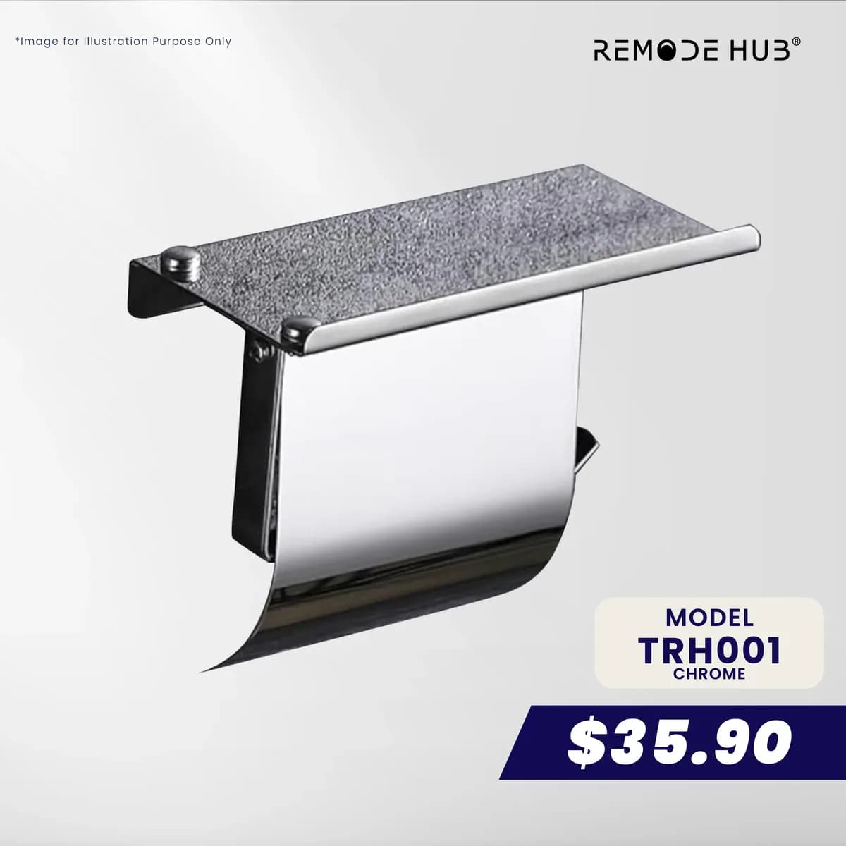 Remode Hub Toilet Roll Holder TRH001