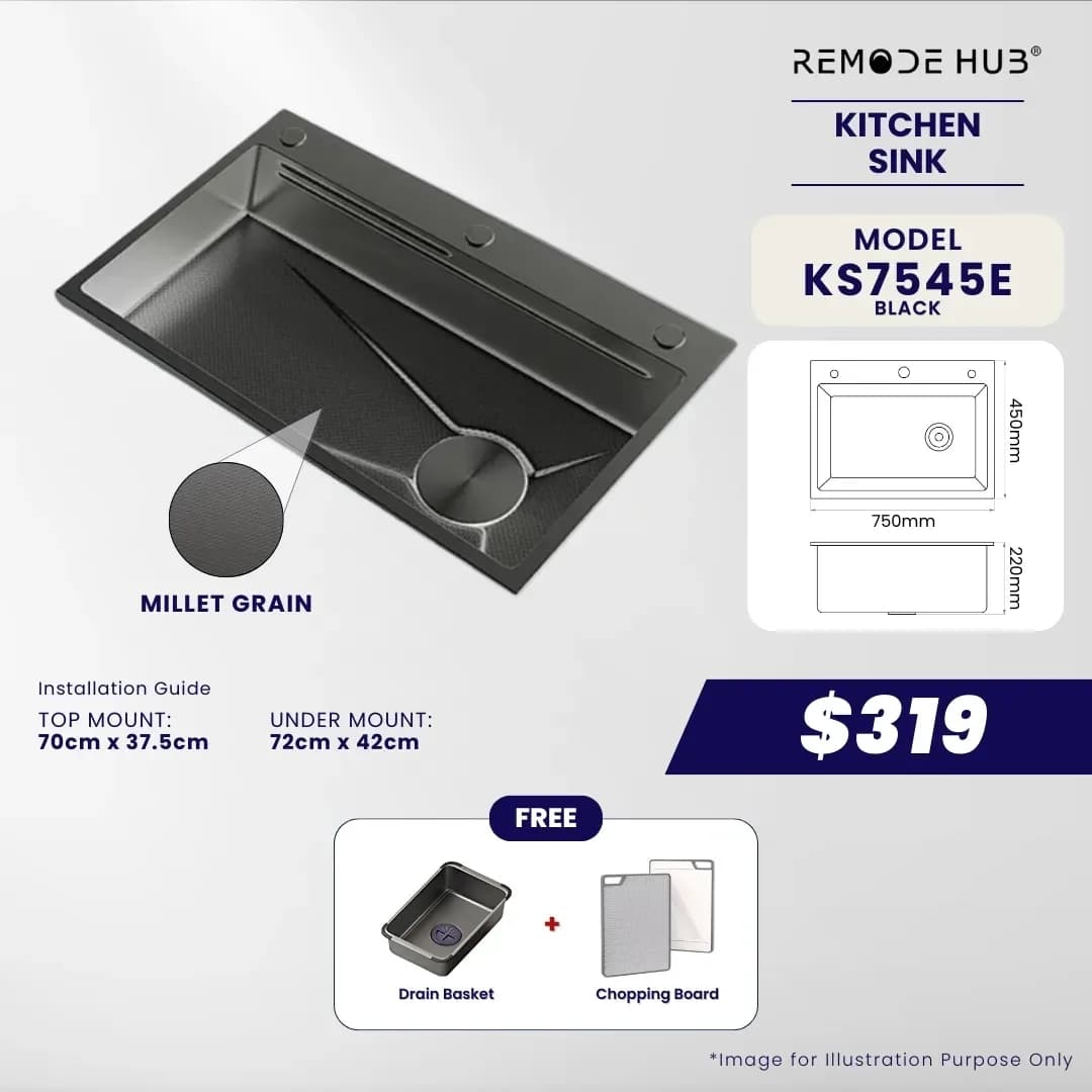 Remode Hub Kitchen Sink KS7545E