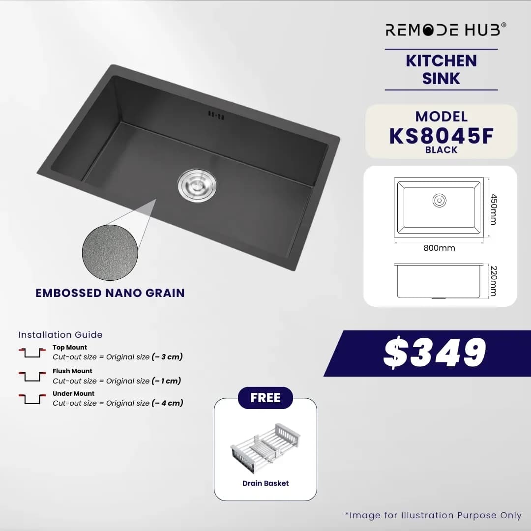 Remode Hub Kitchen Sink KS8045F