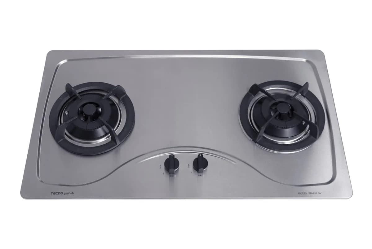 Tecno 2-Burner 86cm Stainless Steel Gas Hob SR288SV