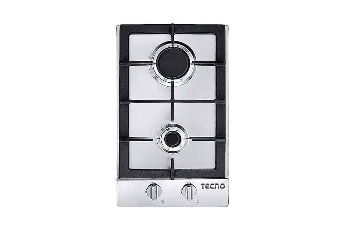 Tecno 2-Burner 30cm Domino Steel Hob TA322TRSV